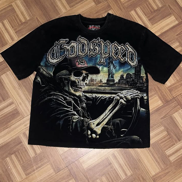 godspeed skull t-shirt