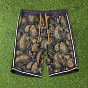 Fashion retro cashew flower sports casual shorts