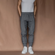 Retro fashion boyfriend knitted temperament trousers