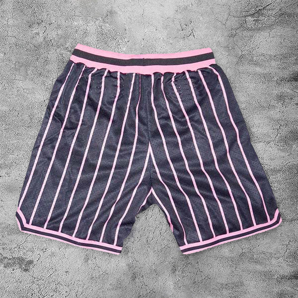Angel Stripe Vintage Print Street Shorts