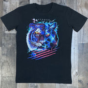 Tiger head print personalized T-shirt