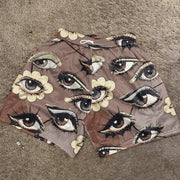 Vintage art print street track shorts