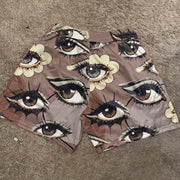 Vintage art print street track shorts