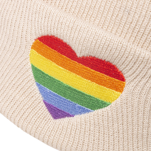 Warm knitted hat gradient love fashion woolen hat