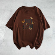 Casual loose printed short-sleeved T-shirt