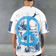 Casual Street Vintage Print T-Shirt