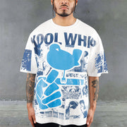Casual Street Vintage Print T-Shirt