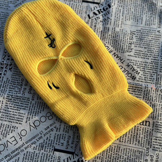 Funny CS Embroidered Knit Hat Headgear