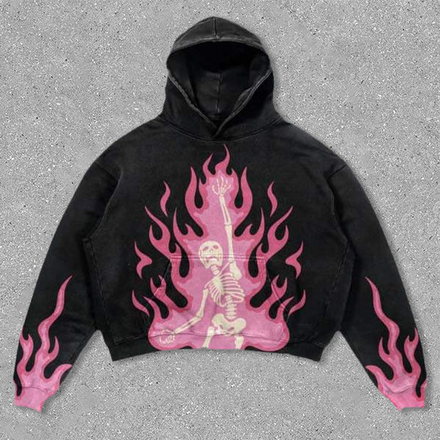 Flaming Skull Hoodie