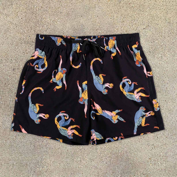 Vintage seaside resort style beach shorts