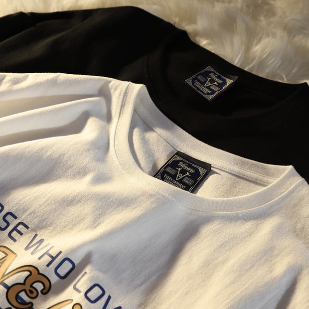 Ami khaki American retro bear short-sleeved t-shirt