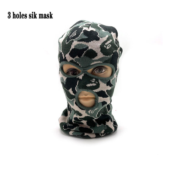 Camouflage casual street three-hole hat