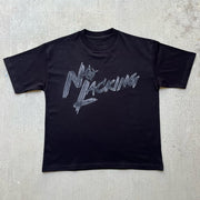 No Lacking Print Short Sleeve T-Shirt