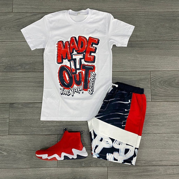 Personality Street Style Loose T-Shirt Fashion Shorts Set