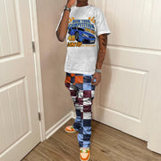 New York Racing Print Two Piece Set
