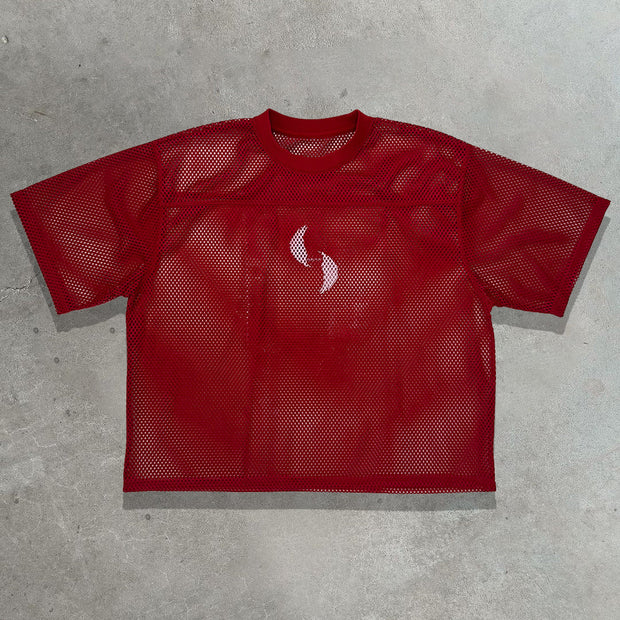 God Got Me Casual Street Mesh Panel Jersey