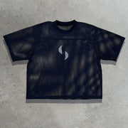 God Got Me Casual Street Mesh Panel Jersey