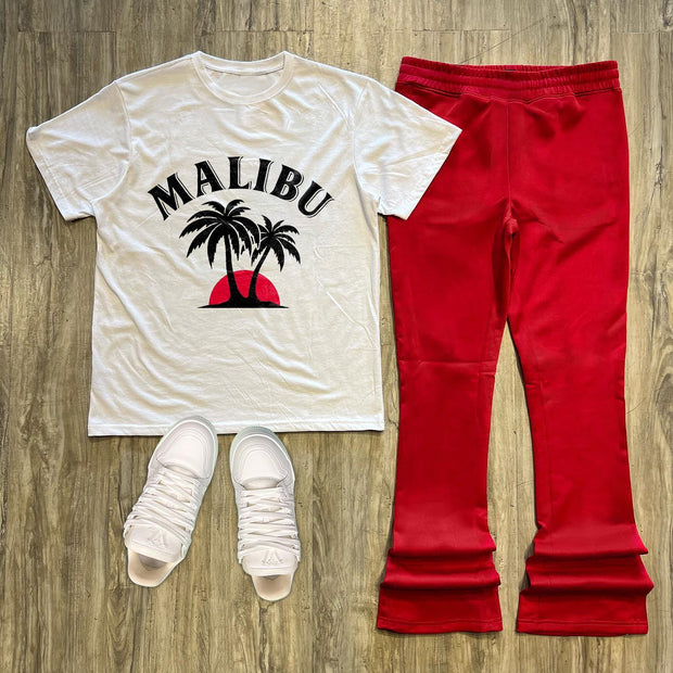 Casual Fashion Preppy Graphic Pants Set