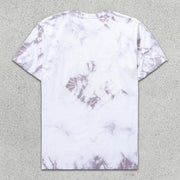 Skull Print Tie-Dye Short Sleeve T-Shirt