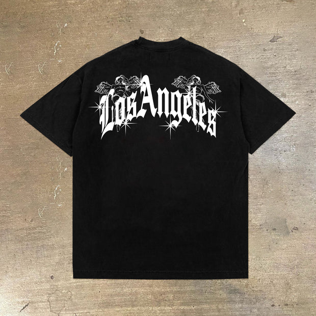 Retro Casual Street Los Angeles T-Shirt