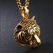 Vintage Tiger Head Personality Pendant