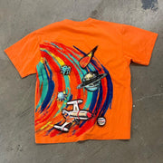Shattered Hearts Print Short Sleeve T-Shirt