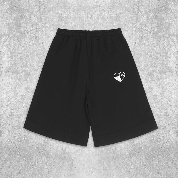 Street Letters Print Track Shorts