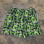 No Bad Vibes Print Mesh Shorts