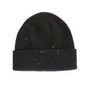 Spray-painted colorful polka dot graffiti wool knitting hat