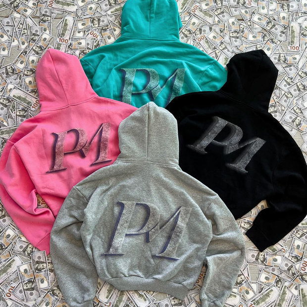 Fashion personalized PM print hoodie