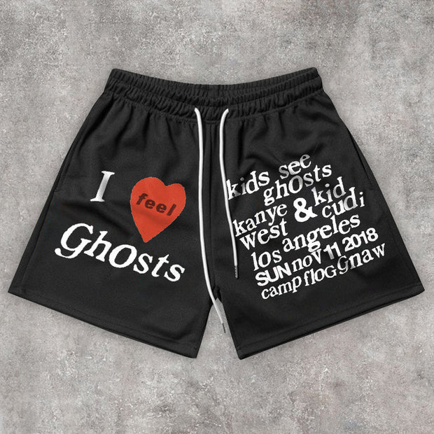 Retro Fashion Street Hip Hop Sports Shorts