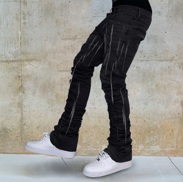 Trendy street hip-hop tie-dye trendy jeans