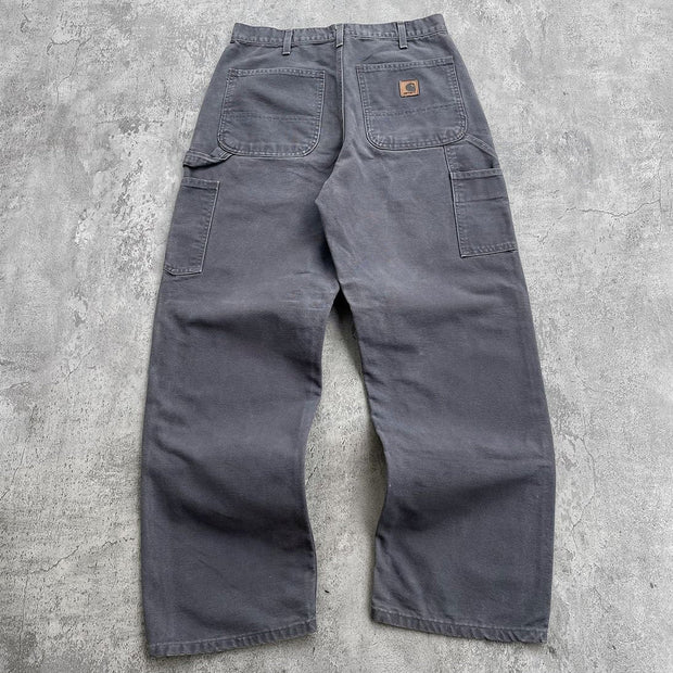 Street Style Stylish Solid Multi-Pocket Cargo Pants