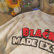 Retro Ami khaki trend cartoon print T-shirt loose hip-hop