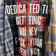 Colorful Plaid Vintage Stitching College Flannel Shirt