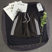 Three bars sports pants straight shorts