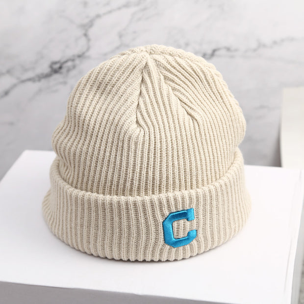 Knitted woolen cap, light board, warm men's and women's ear caps