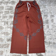 Cross casual street retro wide-leg sweat pants