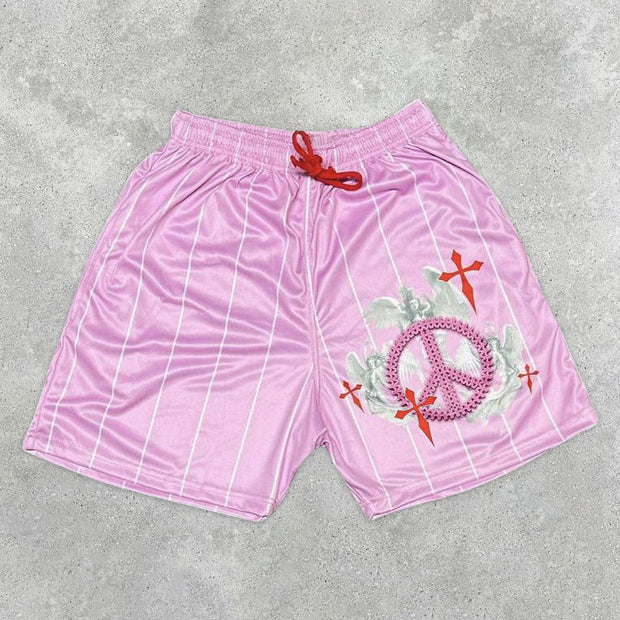 Fashion Casual Striped Cross Shorts