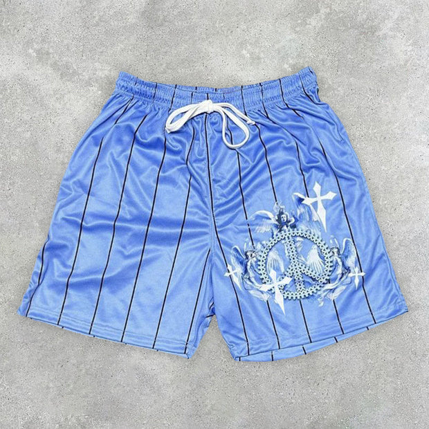 Fashion Casual Striped Cross Shorts