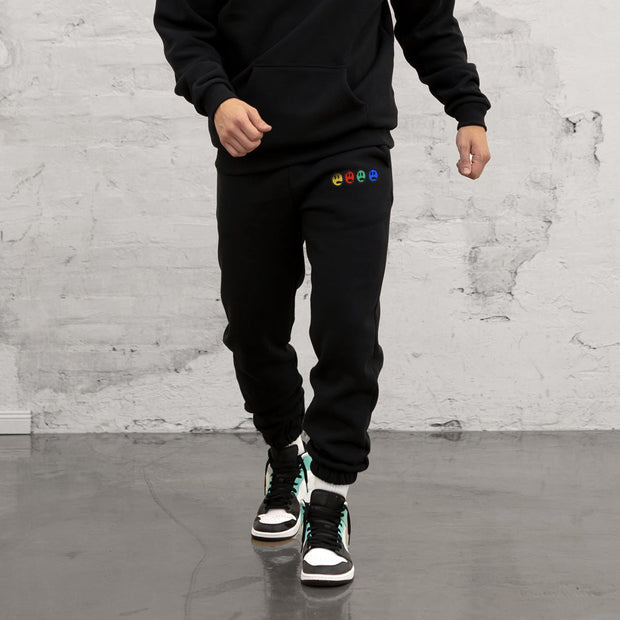 Fashion smiley print sweatpants men