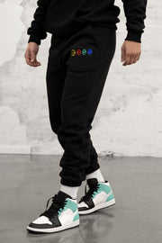 Fashion smiley print sweatpants men