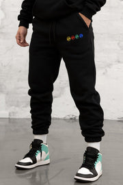 Fashion smiley print sweatpants men