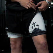 John 3:16 Print Double Layer Shorts