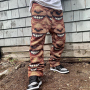 Personalized street hip-hop teeth trousers