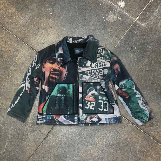 Eagles tapestry lapel jacket