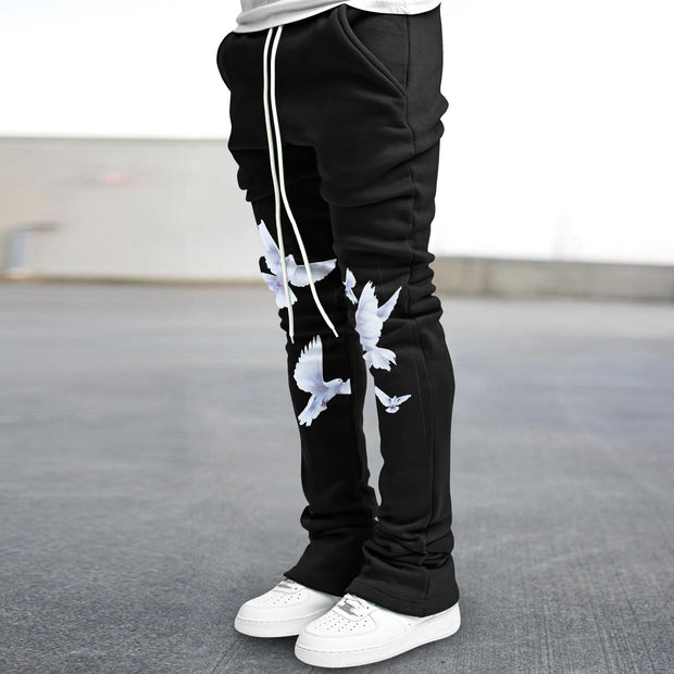 Artistic Dove Peace Street Flare Pants