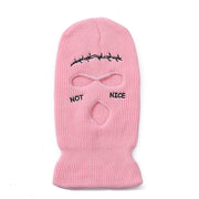 Eyes Hollow Out Funny Pullover Knit Hat
