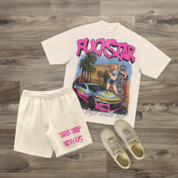 Race Girl Casual Two-Piece Suit