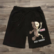 Bear Pattern Casual Street Shorts